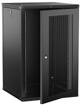 ITK LINEA W Шкаф настенный 18U 600х600мм дверь перфорированная черный 2.0