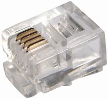 Разъем телефонный UTP RJ-14(6P4C), CAT 3 PROconnect