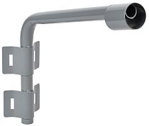 LIGHTING Кронштейн КР-2 D=60мм L=500мм под монтажную ленту 2 хомута серый  IEK