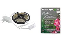 Комплект светодиодной ленты SMD2835-60 LED/м-12 В-4,8 Вт/м-IP20-6000 К (5 м), 24 Вт TDM Комплект светодиодной ленты SMD2835-60 LED/м-12 В-4,8 Вт/м-IP20-6000 К (5 м), 24 Вт TDM