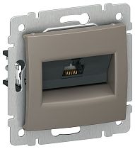 IEKVALENA Розетка компьютерная RJ45 категория 5Е UTP 6945381 капучино IEK