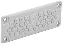 TITAN Ввод кабельный мембранный 35 отверстий d=7-32мм IP65 серый  IEK TITAN Ввод кабельный мембранный 35 отверстий d=7-32мм IP65 серый  IEK