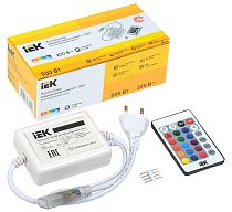 Контроллер с ПДУ ИК RGB 3 канала 220В 3А 500Вт  IEK