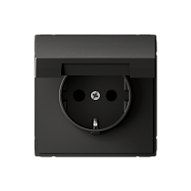 ArtGallery Базальт Розетка с заземлением со шторками, 16А, IP20, механизм Systeme Electric (Schneider Electric)