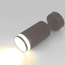 Спот на основании GWL-GU10-M-IP20 Одинарный Графит С Боковым рассеивателем Полосы