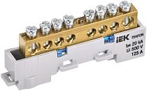 TEKFOR Шина N "ноль" неизолированная на универсальном держателе 8х12-8-С IEK