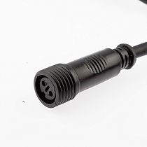 Шнур питания ЭРА ERAPS-K450 для подключения гирлянд IP65 1,5 м 2А 450Вт 220В каучук черный