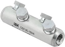 Соединитель болтовой луженый СБЛ 35-150/4 35кВ IEK