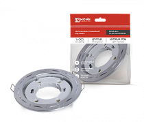 Светильник встраиваемый GX53R-deco ТОЧКИ-ПОЛОСКИ-MC под GX53 матовый хром IN HOME