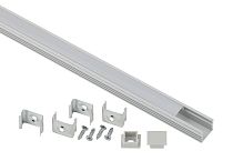 Комплект с накладным анодированным профилем ЭРА 1612 CAB261 16х12мм, 2м Комплект с накладным анодированным профилем ЭРА 1612 CAB261 16х12мм, 2м