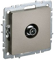 BRITE Розетка TV проходная РТВ10-0-БрШ шампань  IEK