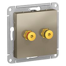 AtlasDesign Шампань Аудиорозетка 2-ая Systeme Electric (Schneider Electric) AtlasDesign Шампань Аудиорозетка 2-ая Systeme Electric (Schneider Electric)