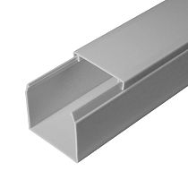 Кабель-канал серый RAL 7035 двойной замок в п/э 40х40 (60м/уп) Промрукав