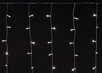 LIGHTING Гирлянда бахрома 4,5х0,7м 200 светодиодов теплый белый свет IP44 прозрачный шнур 3м 230В мерцание транзит  IEK