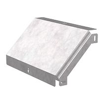 Угол вертикальный внешний 90 градусов с крышкой Стандарт 400х50 Промрукав