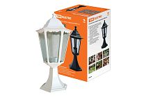 Светильник 6060-24 садово-парковый шестигранник, 60Вт, стойка, белый TDM