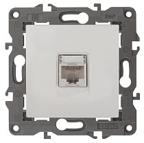 Розетка ЭРА Elegance 14-3107-01 белый RJ45 Розетка ЭРА Elegance 14-3107-01 белый RJ45