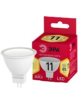 Лампа светодиодная ЭРА RED LINE LED MR16-11W-827-GU5.3 R софит теплый белый свет