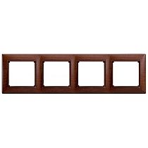 VALENA DIY Рамка 4-местная дерево тонированное VALENA DIY Рамка 4-местная дерево тонированное