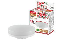 Лампа светодиодная GX53-15 Вт-230 В-3000 К-Э, h=26 мм, Народная TDM