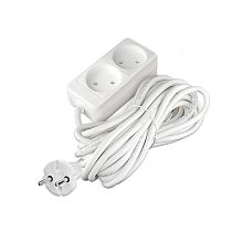 Удлинитель бытовой 2200 Вт 10А IP20 2 гнезда ПВС без заземления 5м Союз