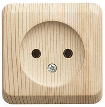 ЭТЮД открытая установка Сосна Розетка одинарная без заземления Systeme Electric (Schneider Electric)