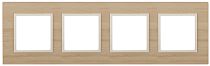 Рамка ЭРА Elegance 14-5304-11 для выключателей и розеток четверная дерево клён