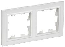 BRITE Рамка 2-местная РУ-2-БрАБ арктический белый IEK