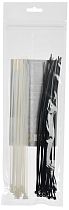 Набор хомутов 2,5х250 (25 белых; 25 черных) (50шт/упак)  IEK