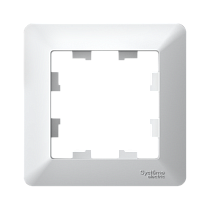 ATLASDESIGN AIR 1-постовая РАМКА, БЕЛЫЙ/дымчатый черный