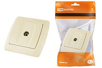 Розетка телевизионная простая (0-2400МГц, "мама") сл. кость "Онега"  TDM