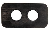 Рамка двухпостовая Шедель Верди Угольно-черный Bironi