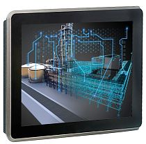 Панель оператора 9,7” с емкостным мультисенсорным дисплеем и пласт. корпусом; ЦПУ Cortex A8 600МГц; экран 4:3 (1024х768); цветопередача 24бит; USB 1xHost 1xSlave; 2хRS485/232 1хEthernet; 24В DC; защита от перенапр. ONI