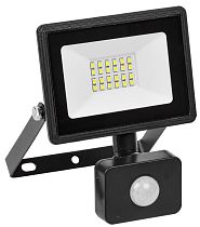 Прожектор светодиодный СДО 06-30Д 6500К IP54 с ДД черный  IEK