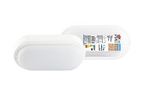 Светодиодный светильник ЖКХ ДПП 3801 12Вт 6500К IP65 белый овал 177*85*57 мм Народный TDM