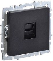 Розетка компьютерная RJ45 BRITE кат.6 РК11-БрЧ черный  IEK