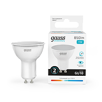 Лампа светодиодная Gauss Elementary MR16 11Вт 850lm 4100K GU10 Лампа светодиодная Gauss Elementary MR16 11Вт 850lm 4100K GU10