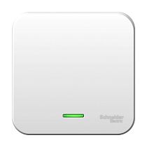 Blanca открытая установка с монтажной пластиной Белый Выключатель 1клавишный  с подсветкой  10А Systeme Electric (Schneider Electric)
