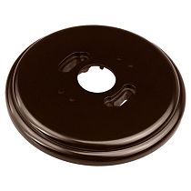 Подставка 1-местная круглая, D95 H10, пластик, коричневый JANTERA