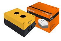 Корпус КП102 для кнопок 2места желтый  TDM
