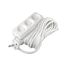 Удлинитель бытовой 2200 Вт 10А IP20 3 гнезда ПВС без заземления 7м Союз