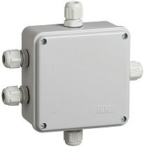Коробка распаячная ОП 100х100х50 IP55 КМ41330 PG9 IEK Коробка распаячная ОП 100х100х50 IP55 КМ41330 PG9 IEK