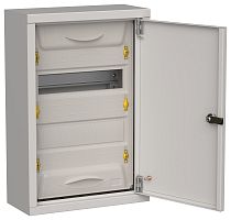 TITAN 5 Корпус металлический ЩРн-24 (1х24) 460х310х140мм IP31 серый (одна дверь) IEK