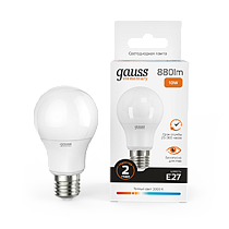 Лампа светодиодная Gauss Elementary A60 10Вт E27 880lm 3000K