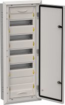 Корпус металлический TITAN 5 ЩРв-60 (1х60) 880х365х130мм IP31 серый (одна дверь)  IEK