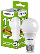 Лампа светодиодная A60 груша 11Вт 230В 4000К E27 ПРОМО GENERICA