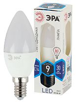 Лампа светодиодная ЭРА STD LED B35-9W-840-E14 свеча нейтральный белый свeт