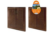 Решетка разъемная с москитной сеткой, 183х253 "ЭКО" (коричн.)  TDM