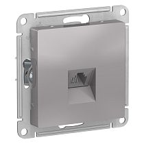 AtlasDesign Алюминий Розетка телефонная RJ11 Systeme Electric (Schneider Electric)
