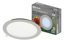 Светильник ультратонкий встраиваемый светодиодный "Даунлайт" СВО (хром) 6 Вт 4000К  TDM